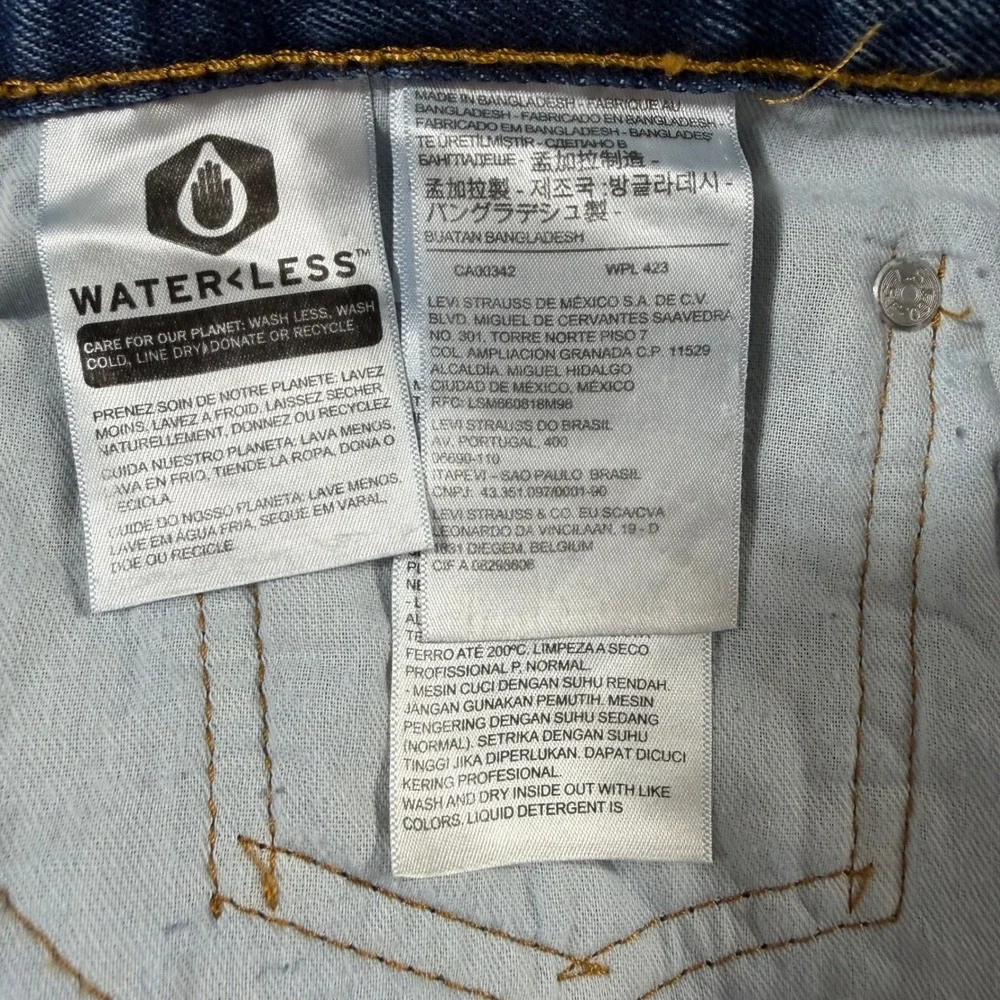 Levi's 516 Slim Straight Jeans Mens 34x34 Blue Denim Classic‎ Aesthetic NWT